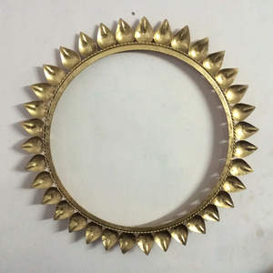 Indian Manufacturer's Modern Gold Plated Wall <b>Mirror</b> Hot Sale for Home Decoration Low Price Wholesale Supplier for Wedding - Product Image 4