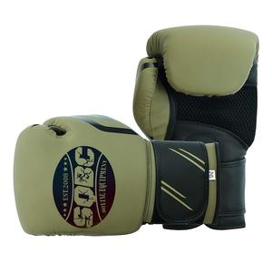Gants de boxe de Muay Thai en cuir personnalisés en gros 14oz 16oz Gants de boxe rembourrés en EVA OEM personnalisés - Product Image 1