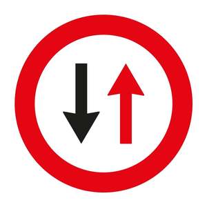 Señal de PVC Reflectante para Ceder el Paso al Tráfico en Movimiento, Señal de Advertencia de Seguridad Plegable para Exteriores, TT-3 - Product Image 1