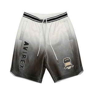 Pantalones cortos de cuero Avirex personalizados al por mayor para hombres pantalones cortos de entrenamiento de cintura media transpirables de secado rápido con cremallera frontal patrón sólido - Product Image 1