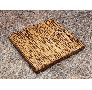 Posavasos de té de madera de palma cuadrado de alta calidad hecho a mano para bodas, fiestas, cafés, restaurantes, posavasos cuadrado para servir - Product Image 3