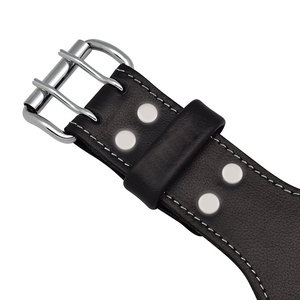 Ceinture de musculation premium en cuir PU écologique avec boucle en acier – Soutien robuste pour la gym, les squats, les soulevés de terre et le cross-training musculaire - Product Image 6
