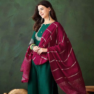 คอลเลกชันขายส่งของผ้าไหมปักลายพิเศษอินเดียปากีสถาน kurti ด้านล่าง dupatta - Product Image 1