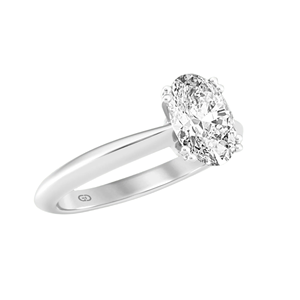 Bague classique ovale en or vermeil 14 carats avec diamant naturel de 2,00 carats, pureté VVS, pour femme, élégante, solitaire, pour fiançailles et mariage - Product Image 5