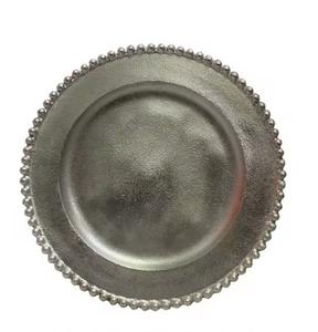 จานชาร์จอุปกรณ์รับประทานอาหารแบบทำมือขัดมันเสิร์ฟจานชาร์จโต๊ะแบบพรีเมี่ยมและทนทาน - Product Image 3