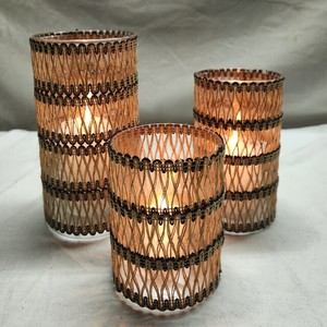 Candelabros de hierro y Metal de moda hechos a mano, tarros de farolillos, decoración colgante duradera de alta calidad para el hogar, 3 estilos diferentes para Navidad - Product Image 1