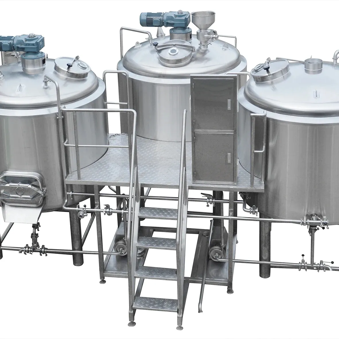 Bia thủ công thiết bị nhà máy bia 3.5bbl Nhà máy bia 800L 100 thiết bị bia brewhouse thép không gỉ lên men máy