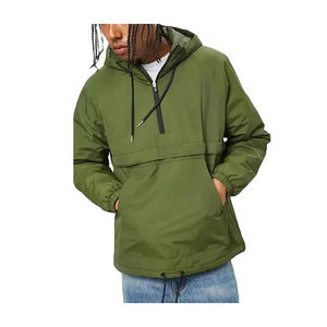Men's Waterproof Cycling Rain Jacket Pullover Windbreaker <b>Raincoat</b> Quarter Zip up <b>Hooded</b> Rain Jacket - Product Image 1