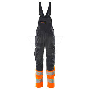Peto de seguridad reflectante de alta visibilidad personalizado, impermeable, cortavientos, de poliéster, unisex, para trabajo - Product Image 1