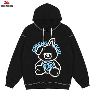 Sudadera con Capucha de Franela Vintage de Alta Calidad, Personalizable, Unisex, Impermeable, Transpirable, para Invierno, Venta al Por Mayor - Product Image 2