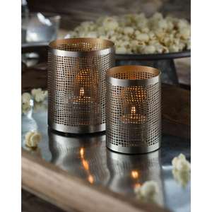 Portavelas votivo de metal con diseño victoriano para decoración vintage en comedores y salas de estar - Product Image 2