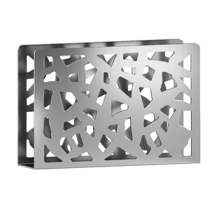 Porte-serviettes plat au design moderne de luxe, couleur argent, découpe laser, fournitures de vente en gros, décors de table à manger, étagère de rangement pour serviettes - Product Image 1