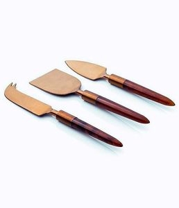 Elegante Juego de Queso de Metal con Mango de Diseño para Utensilios de Cocina, Juego de Cuchillos para Untar Mantequilla y Queso para Mesa, Herramientas para Queso - Product Image 3