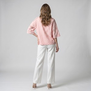 Camiseta Grande de Manga 3/4 con Tejido de Hilo Plateado, 100% Viscosa, Talla Única (Tallas 36–44) - Product Image 2