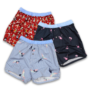 Caleçon boxeur avec logo personnalisé pour hommes Meilleur prix du fabricant de vêtements suspendus Vinh Culotte en tissu tissé respirante au toucher confortable - Product Image 3