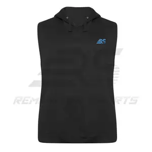 Vente en gros de sweats à capuche sans manches pour homme, vêtements de sport, fitness, sweats à capuche personnalisés de haute qualité, vêtements de fitness, sweats à capuche sans manches - Product Image 1
