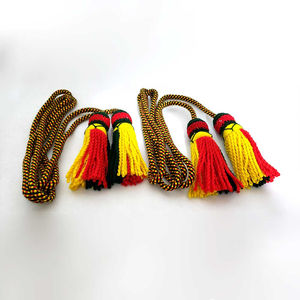 Lingote metálico de peltre francés antiguo vintage flecos de borla de 5 pulgadas para uso decorativo - Product Image 5