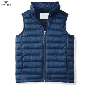 เสื้อกั๊กพัฟเฟอร์ผู้ชายแบบกลับด้านได้ กันน้ำ อุ่นสำหรับฤดูหนาว ผลิตจากโพลีเอสเตอร์ 100% แฟชั่นใหม่ ระบายอากาศได้ดี สไตล์สตรีทแวร์ - Product Image 4