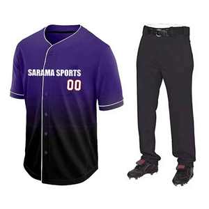 เครื่องแบบเบสบอลระบายอากาศได้ดีสำหรับผู้ใหญ่เครื่องแบบเบสบอลโลโก้ตามสั่งจากปากีสถาน - Product Image 1