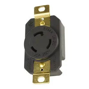 Produit à haute efficacité L6-20R NEMA 20A 250V Caractéristique de sécurité Prise de verrouillage pour l'utilisation du mécanisme de verrouillage - Product Image 1