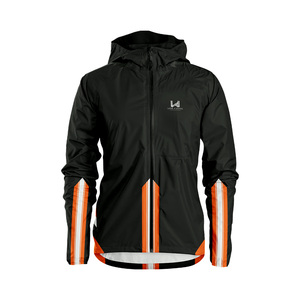 Veste coupe-vent zippée en nylon enduit, respirante, imperméable, à séchage rapide, de haute qualité, écologique, décontractée et personnalisée pour hommes - Product Image 2