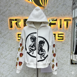 Haute qualité prix raisonnable le plus demandé sweat à capuche zippé bouffée imprimé fabriqué en usine prix bon marché sweats à capuche hommes sweats à capuche pour hommes - Product Image 6