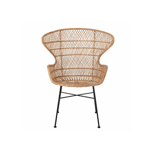 Fauteuil en rotin fait à la main vietnamien avec pied en fer Meubles économiques pour hôtel à la maison pour salon salle à manger pour hôtels décor à la maison - Product Image 3