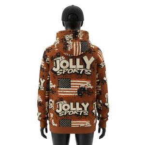 Sudadera con Capucha para Mujer, Alta Calidad, 280 GSM, Poliéster, Algodón, Felpa, Tejido Cálido y Suave, Estampado Completo, Logotipo, Sudaderas Básicas para Mujer - Product Image 2