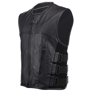 Chaleco de cuero para motorista para hombre, ropa personalizada con logotipo de club, gran oferta - Product Image 1