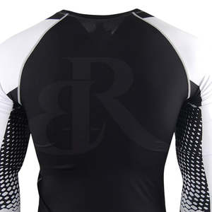Compresión personalizada Rash Guard para hombres manga corta manga larga secado rápido transpirable protección Uv ropa deportiva al aire libre - Product Image 6
