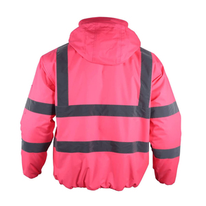 Chaqueta reflectante de seguridad para trabajo, duradera, de alta visibilidad, para hombre, protectora, Industrial, para exteriores, chaquetas de uniformes de construcción - Product Image 2
