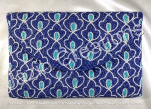 Nueva llegada de diseñador hecho a mano con cuentas para mujer, bolsos de mano, bolsos coloridos, bolso cruzado, botón de algodón suave personalizado - Product Image 6