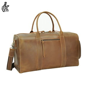 New Arrival Large Big High Capacity Cow Skin Hide <b>Top</b> Layer Grain Leather Travel Bag Full Grain Real Leather Duffel Bag - Product Image 2