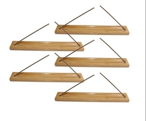 Quemador de cono/carbón de madera de templo de 5 pulgadas con tapón de cilantro, caja de quemador de incienso artesanal, energía curativa con aroma a cítricos - Product Image 2