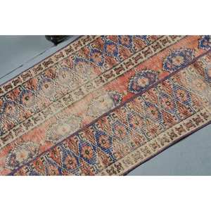 Clásico azul Beige 220X540 pies área grande Vintage Alfombra de lana turca respaldo de látex Patchwork pasillo diseño rectangular para adolescentes - Product Image 5