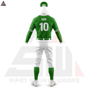 Mejor diseño personalizado Color y tamaño transpirable manga corta conjuntos de uniformes de béisbol ligero 100% poliéster de alta calidad - Product Image 6