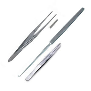 Kit de pansement professionnel en acier inoxydable médical réutilisable certifié CE, source d'alimentation manuelle, ensemble d'instruments de pansement - Product Image 4