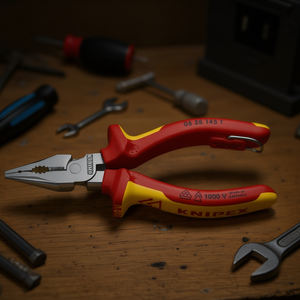 คีมปากแหลมแบบผสมผสานของ Knipex ด้ามจับชุบโครเมียมหุ้มฉนวนพร้อมด้ามจับแบบหลายส่วนผ่านการทดสอบ VDE - Product Image 3