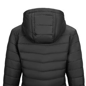 Chaqueta de plumón ultraligera de buena calidad, chaqueta acolchada con capucha para mujer, chaqueta acolchada ligera al por mayor - Product Image 3