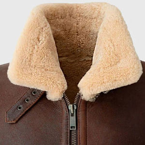 Veste en cuir d'agneau douce et décontractée sur mesure pour femmes, légère, vente en gros, veste en cuir d'agneau fourrée chaude pour hommes - Product Image 4