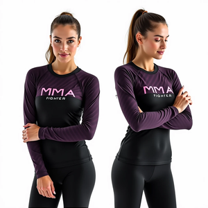 Rashguards personnalisés BJJ & MMA - Impression sublimée de qualité supérieure, respirants, séchage rapide, antibactériens, durables pour la gym et le grappling - Product Image 5