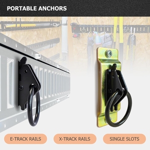 Anclajes <span class=keywords><strong>de</strong></span> amarre <span class=keywords><strong>de</strong></span> acero inoxidable E-Track O-Ring para motocicletas seguras, cargas <span class=keywords><strong>de</strong></span> carga, bicicletas en remolques, camionetas, furgonetas, camiones - Product Image 5