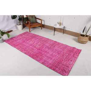 Tapis turc vintage, tapis de 3,8 x 8,1 pieds, tapis persan rose - Product Image 2