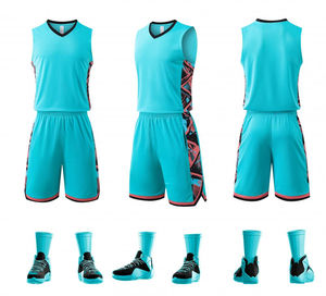 Conjunto de Camiseta y Pantalones Cortos de Baloncesto, Ligero, de Secado Rápido, Transpirable, al por Mayor - Product Image 5