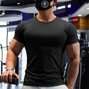 Men's Dry Fit Gym T-Shirt Plus Size Sports <b>Sweatshirt</b> Tops for Yoga Running Plain Color Muscle Training Activewear Wet Fit Yoga - Product Image 4