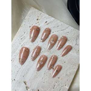 Ongles artificiels Golden Mocha Glow - Product Image 3
