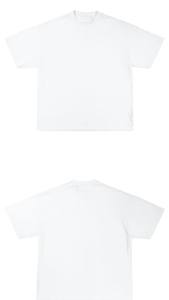 T-shirt à manches courtes en coton épais 230g pour hommes T-shirt à manches courtes en pur coton ample de couleur unie - Product Image 5