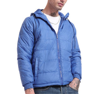 Chaqueta Bomber de invierno para hombre hecha a medida, transpirable, impermeable, a prueba de viento, con cremallera acolchada, manga larga, bordado informal para exteriores - Product Image 1