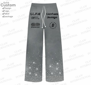 Custom Winter Printing Embroidery Tracksuits for Men Women Designer Heavyweight <b>Knitted</b> 400gsm Tracksuit - Product Image 6