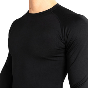 Camiseta de Compresión de Manga Larga para Hombre, Transpirable, de Secado Rápido, Ecológica, Anti-UV, de Spandex/Poliéster, Marca Personalizada OEM ODM - Product Image 5